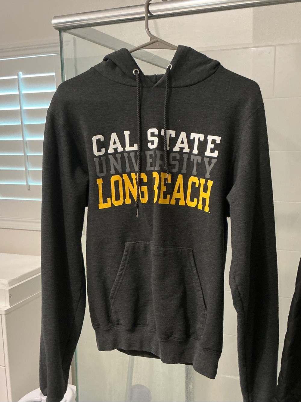 Charcoal Long Beach Zip-Up Style Pullover Hoodie